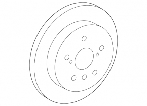 Rear left brake disc Toyota Camry v70 18-24