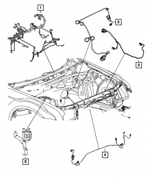 Dodge Challenger 06-14 Underhood Fuse Box Bracket