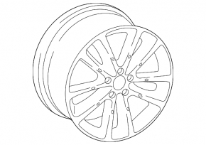 Wheel disk R19 Audi Q7 16 - painted, light curb