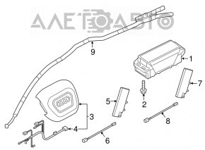 Airbag driver's seat Audi Q7 16-