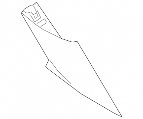 BMW X5 G05 19-24 rear right pillar trim, black, worn
