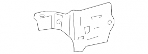 Left front bumper bracket for Toyota RAV4 06-12