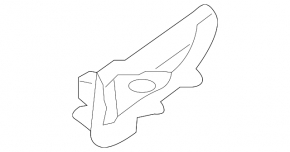 Rear bumper center mount for Lexus Hs250h 10-12