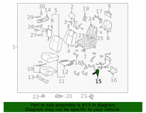 Driver's seat side trim, right, Lexus RX350 RX450h 10-15, small, beige