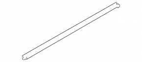 Door glass seal inner rear right Hyundai Sonata 15-19