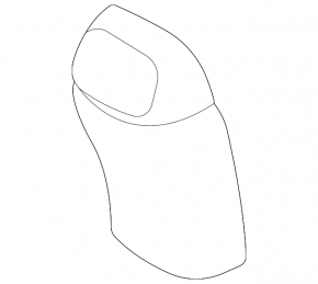 Dark gray rear center console trim for Hyundai Elantra 21-23