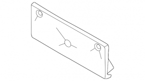 Hyundai Tucson 22-24 Front Bumper License Plate Holder