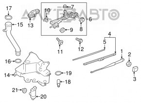 Rear Washer Motor Subaru Impreza 17-23