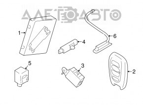 Smart key Subaru Forester 19-22 SK 4 buttons, crack