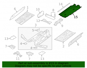 Underbody protection front left Audi Q3 8U 15-18