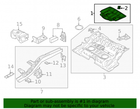 Trunk trough Porsche Cayenne 958 11-14