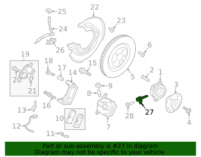 ABS sensor front right Porsche Macan 15-