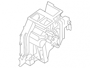 The bare heater housing of a Hyundai Sonata 11-14