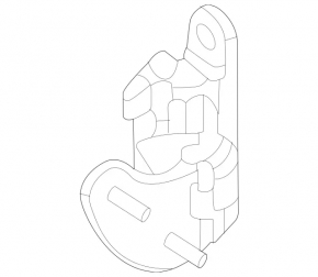 Door hinge lower rear right Mercedes W167 GLE 350 450 20-23
