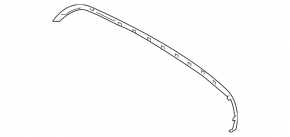 Rear bumper central molding Mercedes E-class W212 14-16