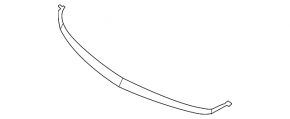 Front bumper center molding for Mazda 3 09-11 pre-restyling