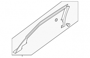Door frame inner rear left Lincoln MKZ 13-20
