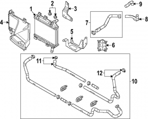 Mazda CX-90 24-26 3.3 Auxiliary Radiator Air Duct