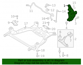 Front left axle Lincoln MKZ 17-20