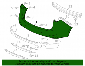 Acura RDX 19-25 2022-25 Front Bare Bumper with Tech A-Spec Adv Pkg with Tech A-Spec Adv Pkg 2022-24 with A-Spec