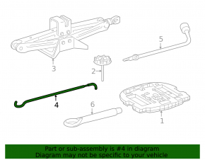 Toyota Highlander 20- Jack Handle