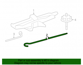 Toyota Highlander 20- Jack Handle