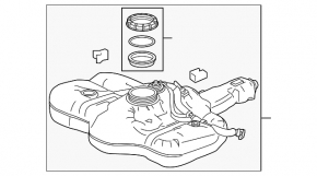 Fuel tank Honda HR-V 16-22 FWD
