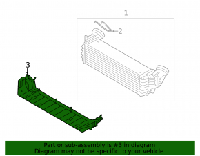Lower radiator mounting frame BMW X5 F15 14-18 N55
