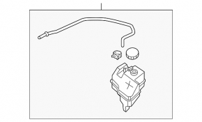 Cooling expansion tank Nissan Maxima A36 16-