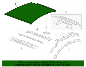 Roof metal Chevrolet Volt 16-