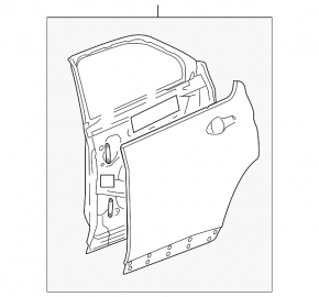 Door assembly rear left Chevrolet Equinox 10-17