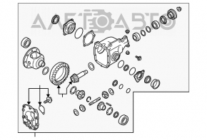 Rear differential gearbox Infiniti FX35 03-08 RWD