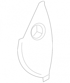 Front panel trim side right Volvo XC90 16-22 gray
