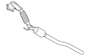 Downpipe with catalytic converter VW Beetle 12-13 2.0T