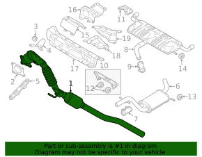Downpipe with catalytic converter VW Beetle 12-13 2.0T