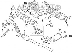 Downpipe with catalytic converter VW Beetle 12-13 2.0T