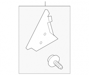 Door trim side triangle rear left Subaru Impreza WRX GH 08-14