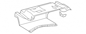 Front trunk trim Lexus IS250 IS350 11-13 black