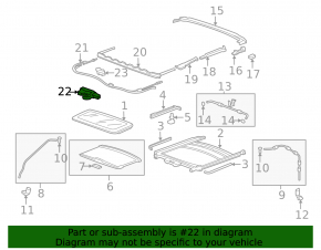 Acura MDX 07-13 Sunroof Motor