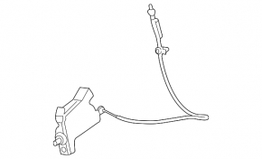Fuel filler door lock for Hyundai Santa FE Sport 13-16