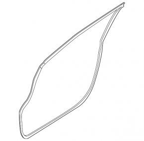 Front right door seal Kia Forte 4d 14-16