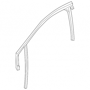 Front left glass seal for Chevrolet Volt 16-