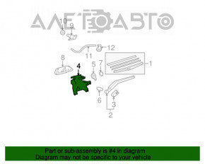 Rear wiper linkage with motor Toyota Highlander 08-13
