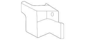 Rear bumper reinforcement bracket, left upper, Kia Sorento 21-24 HEV, PHEV