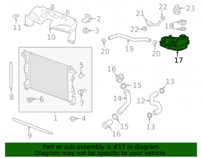 Buick Encore 13-19 Coolant Expansion Tank Without Cap