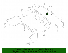 Mercedes GLC 300 20-22 rear bumper towing hook cap, AMG pkg