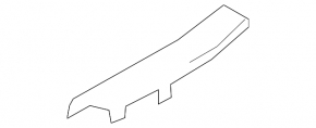 Door sill trim rear left Mazda 3 19- black, Japan built
