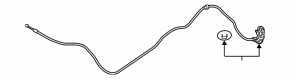 Ford C-max MK2 13-18 hood release cable without bracket