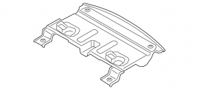 Lincoln MKZ 13-14 Rear Shelf Trim Black