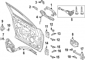 Mazda CX-90 24-26 Outer Handle Cap, Front Left